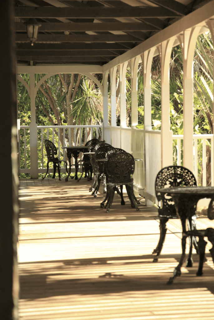 Chairs on a veranda, sunny day. Clinical Hypnotherapy
