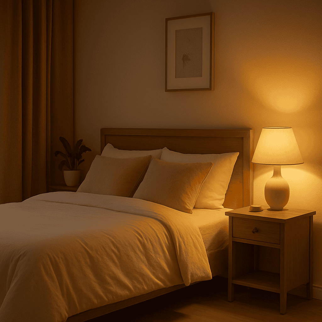 Cosy bedroom. Insomnia